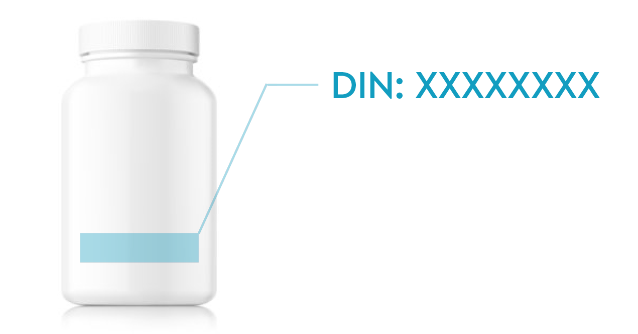 din on pill bottle